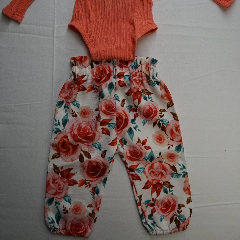 Baby Girl Matching Set, Daddy's Girl, Floral Set, Size 3-6m - Picture 7 of 7